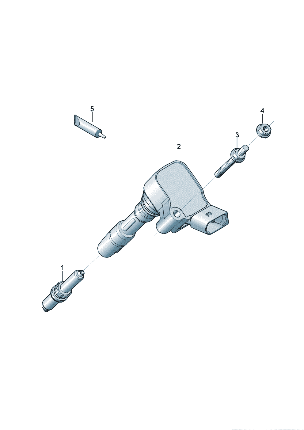 ignition coil with
spark plug connector
Spark plug of Bentley Bentley Continental GT (2017) 