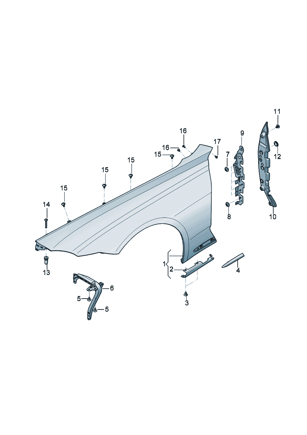 Wing of Bentley Bentley Continental GT (2017)