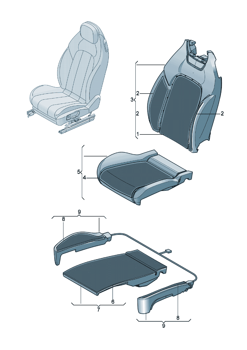 Seat heating of Bentley Bentley Continental GT (2017) 