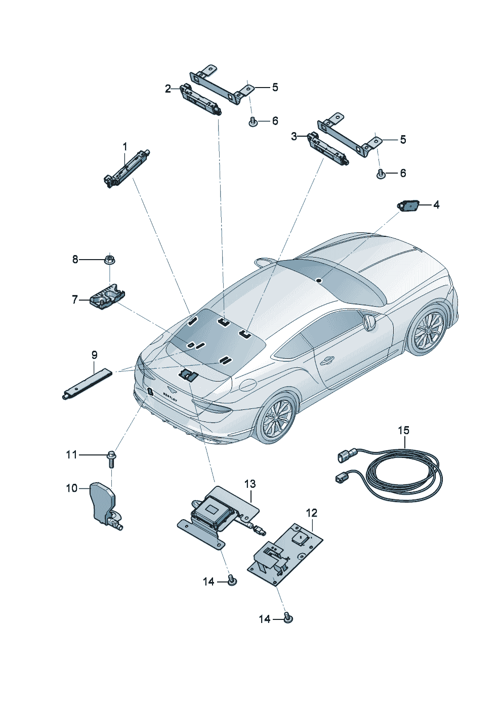 Aerial
Infotainment system of Bentley Bentley Continental GT (2017)