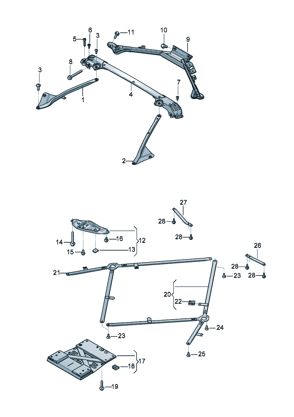 Vehicle supports of Bentley Bentley Continental GT (2017)