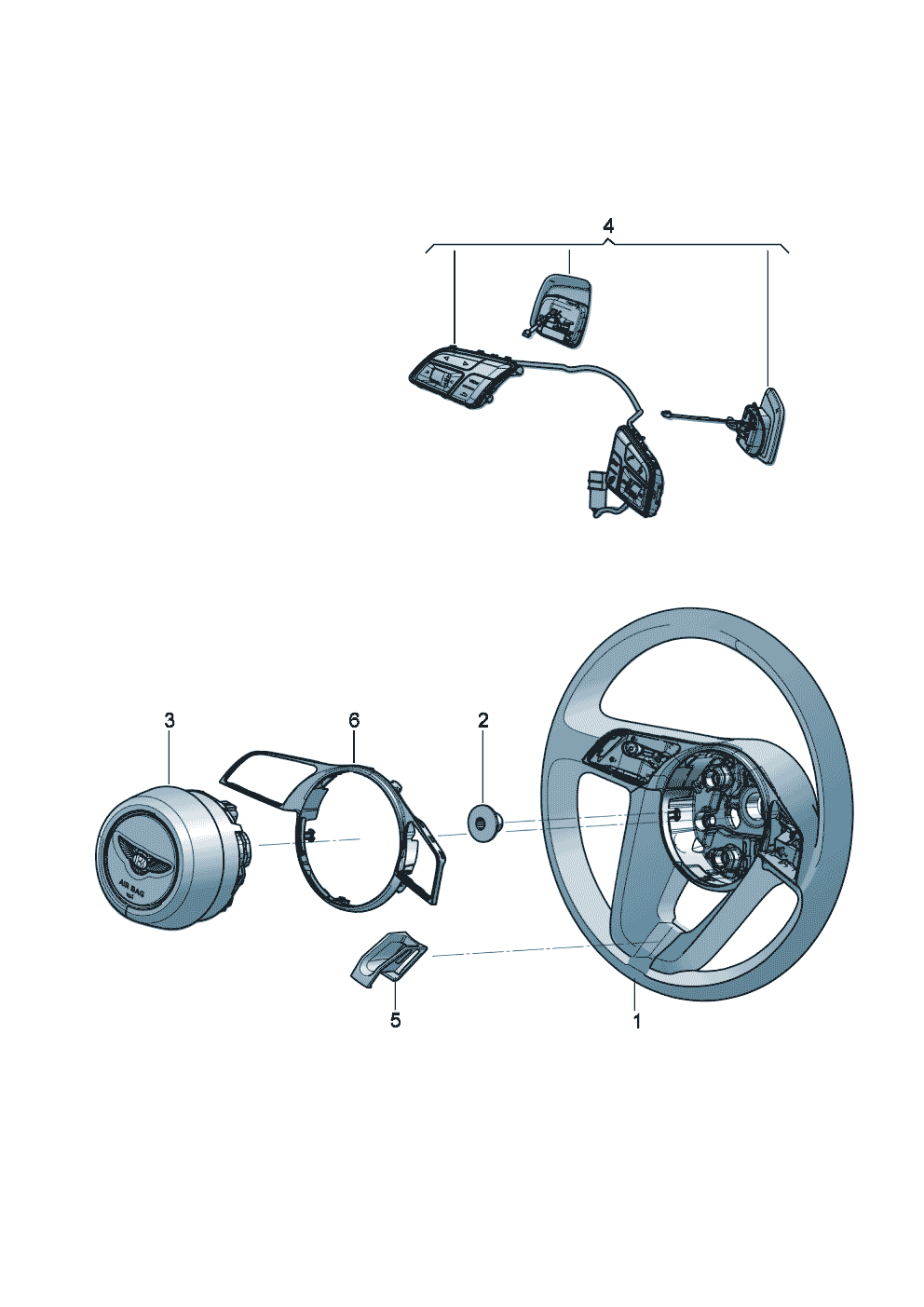 Genuine accessories
steering wheel of Bentley Bentley Continental Flying Spur (2025) 