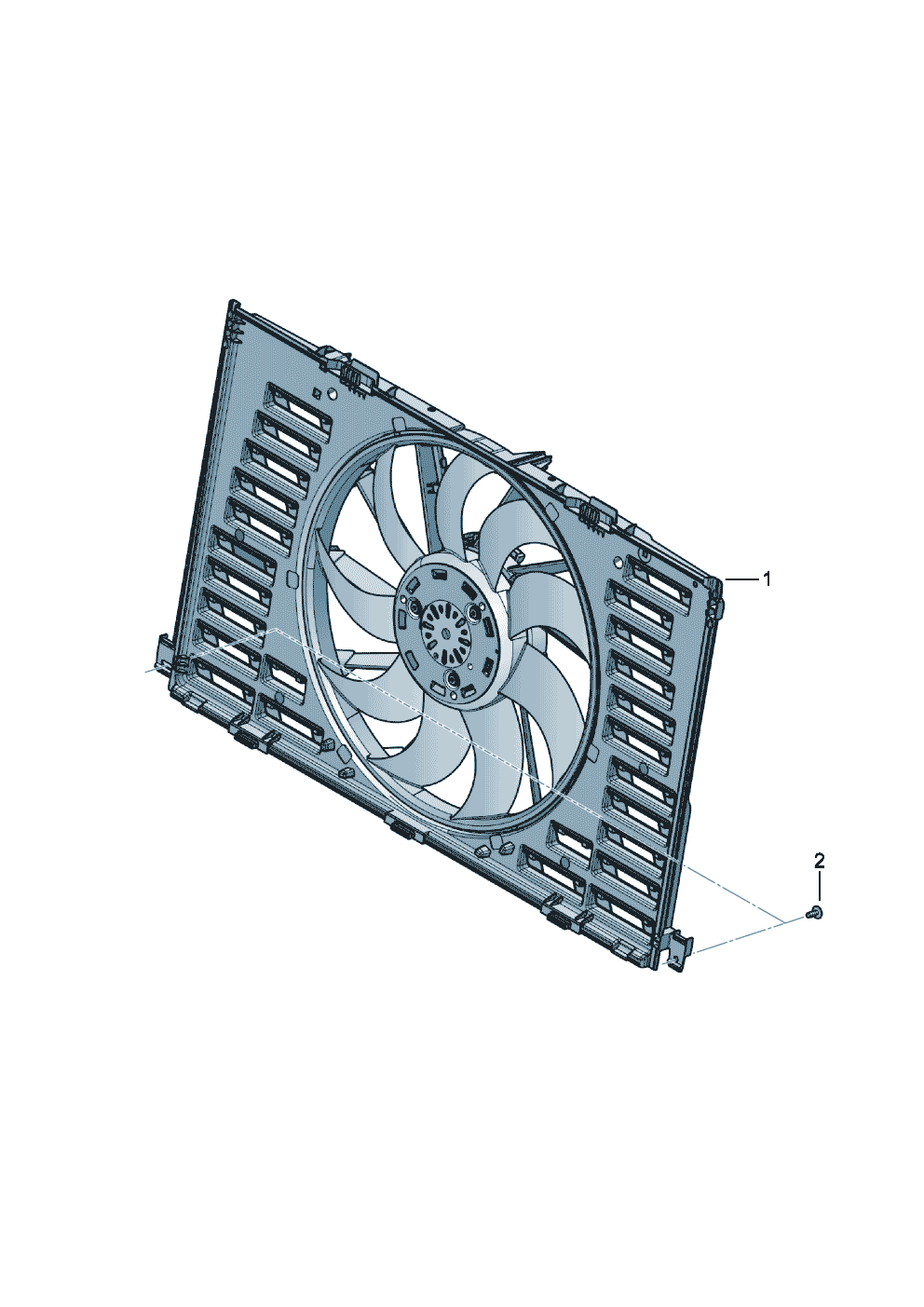 Radiator fan with fan
ring of Bentley Bentley Continental Flying Spur (2025) 