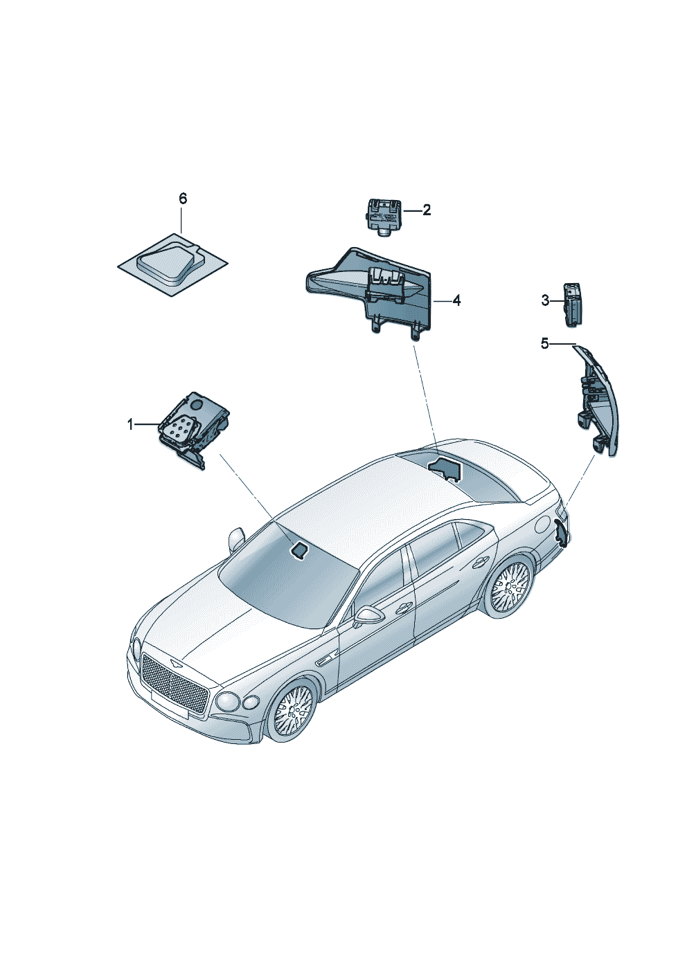 Control unit for
lane change assist of Bentley Bentley Continental Flying Spur (2025) 