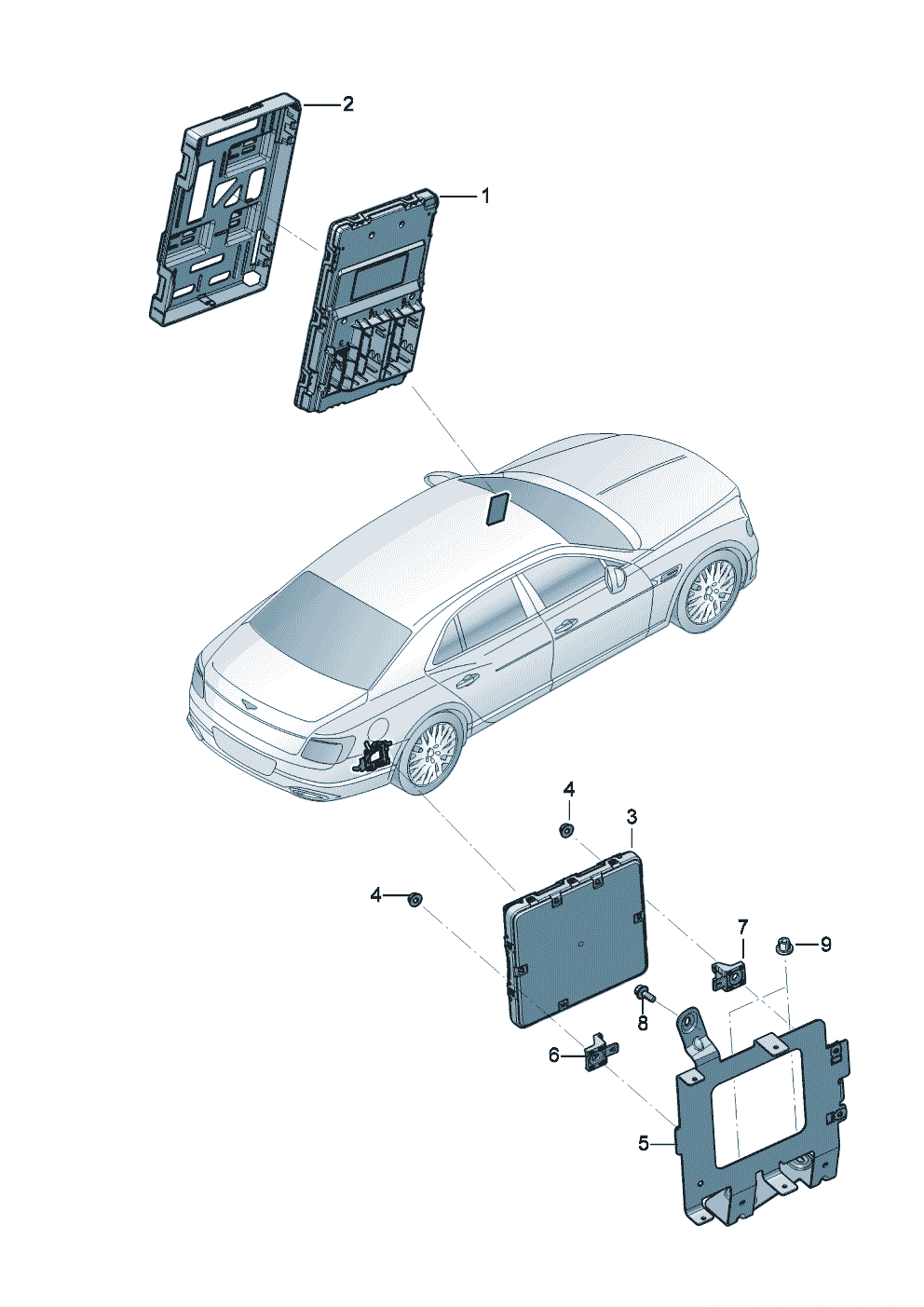 Central control unit for
convenience system of Bentley Bentley Continental Flying Spur (2025) 