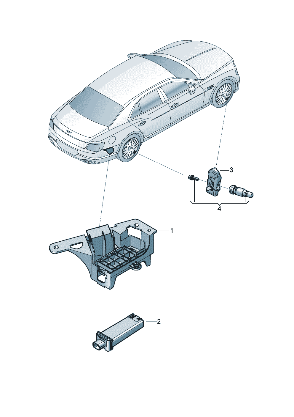 tyre pressure control system of Bentley Bentley Continental Flying Spur (2025) 