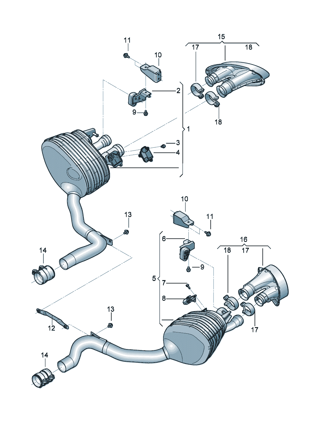 Rear silencer with
exhaust flap
Trim for exhaust tail pipe
D             >> -    MJ 2022 of Bentley Bentley Continental Flying Spur (2025) 