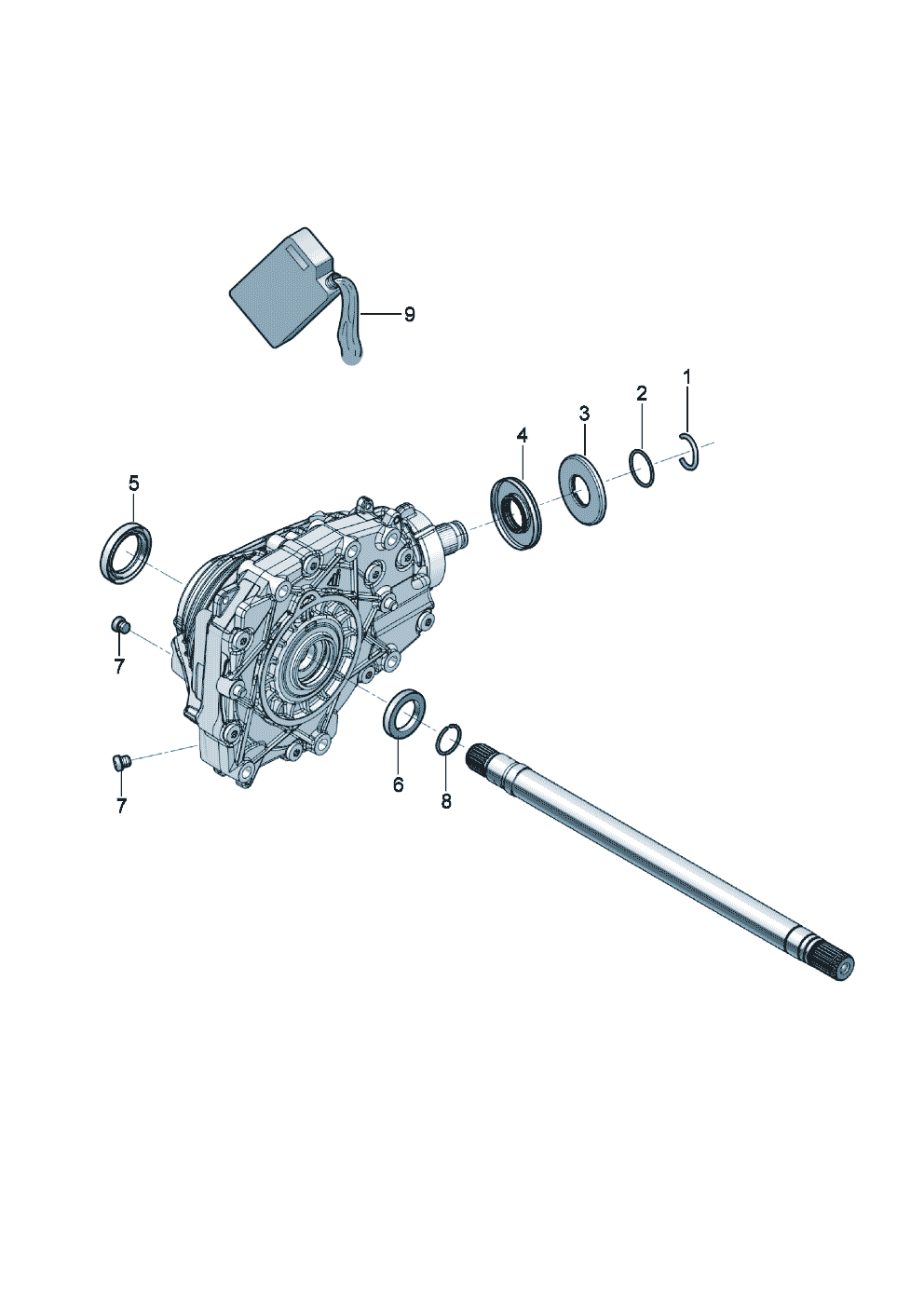 Front axle differential
Service parts of Bentley Bentley Continental Flying Spur (2025) 