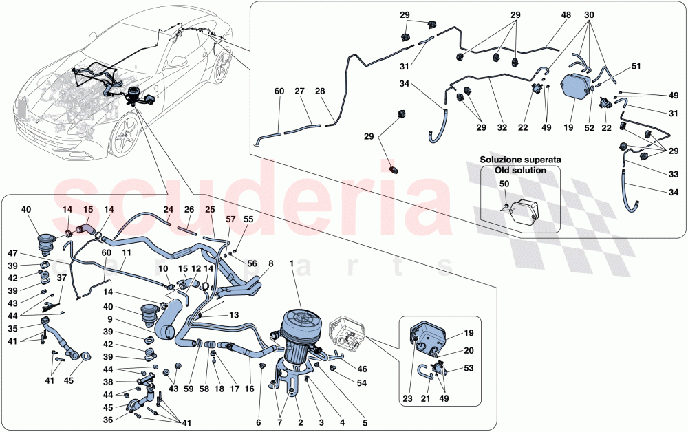 SECONDARY AIR SYSTEM of Ferrari Ferrari FF