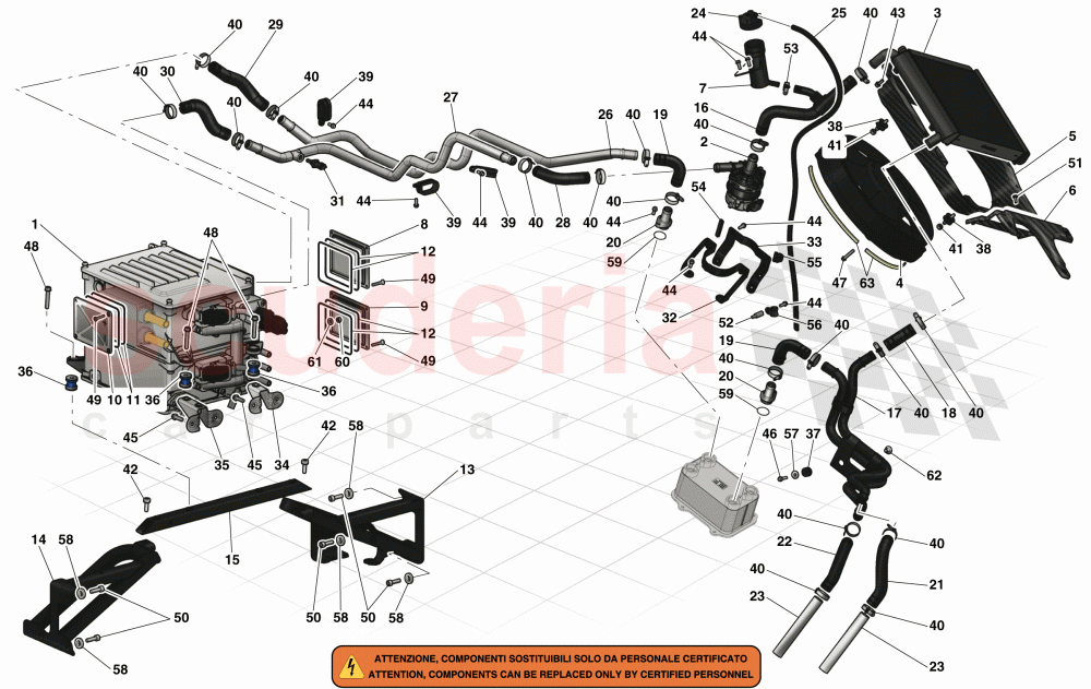 INVERTER AND COOLING of Ferrari Ferrari LaFerrari