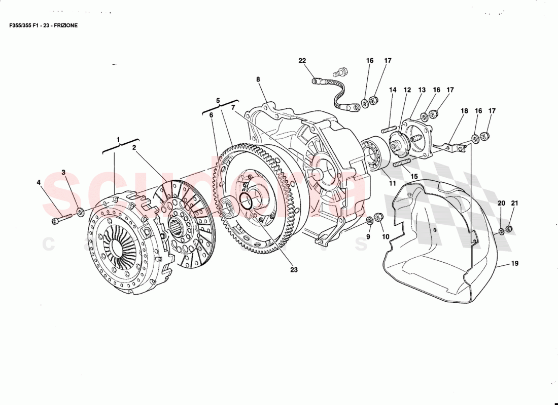 CLUTCH of Ferrari Ferrari 355 (5.2 Motronic)