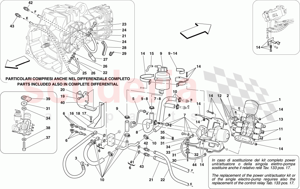 POWER UNIT AND TANK of Ferrari Ferrari 430 Scuderia