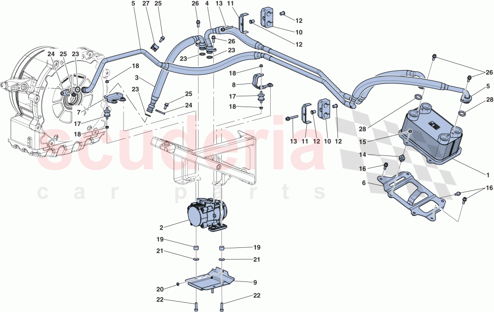 ELECTRIC MOTOR COOLING of Ferrari Ferrari LaFerrari Aperta