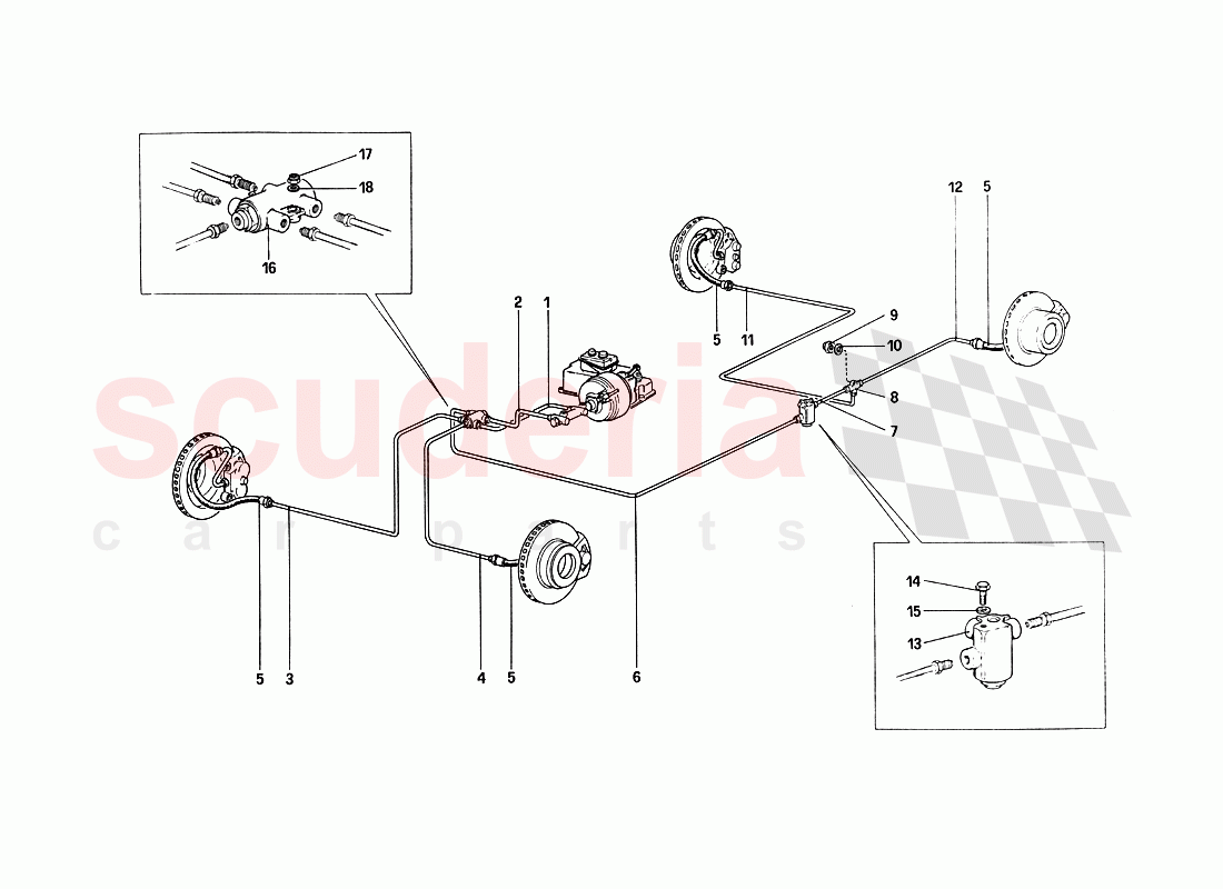 Brake System of Ferrari Ferrari 288 GTO