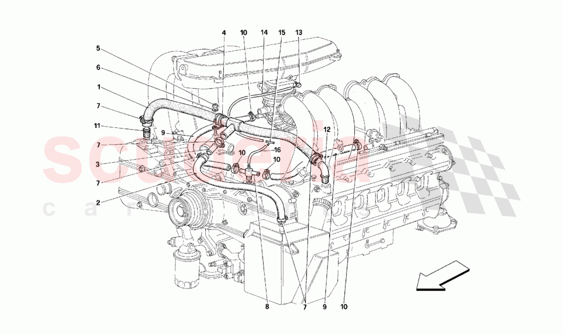 Blow-by of Ferrari Ferrari 512 M