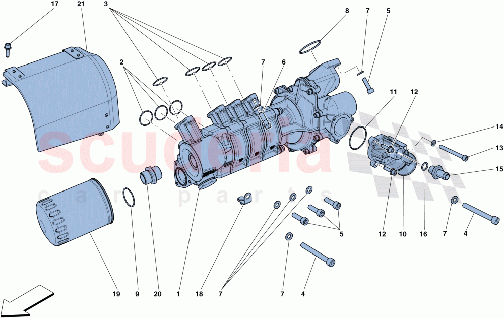 COOLING - WATER / OIL PUMP of Ferrari Ferrari FF