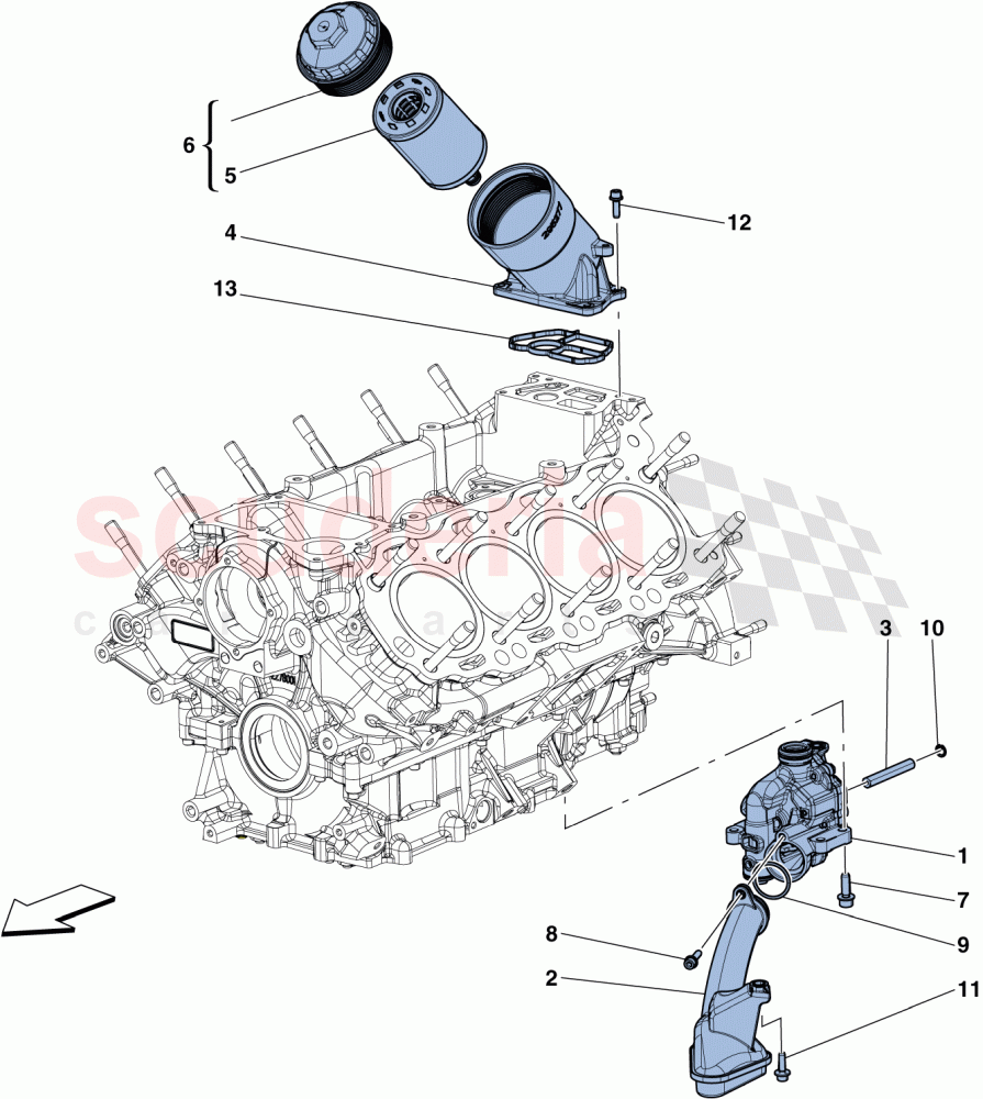 LUBRICATION: PUMP AND FILTER of Ferrari Ferrari GTC4Lusso T