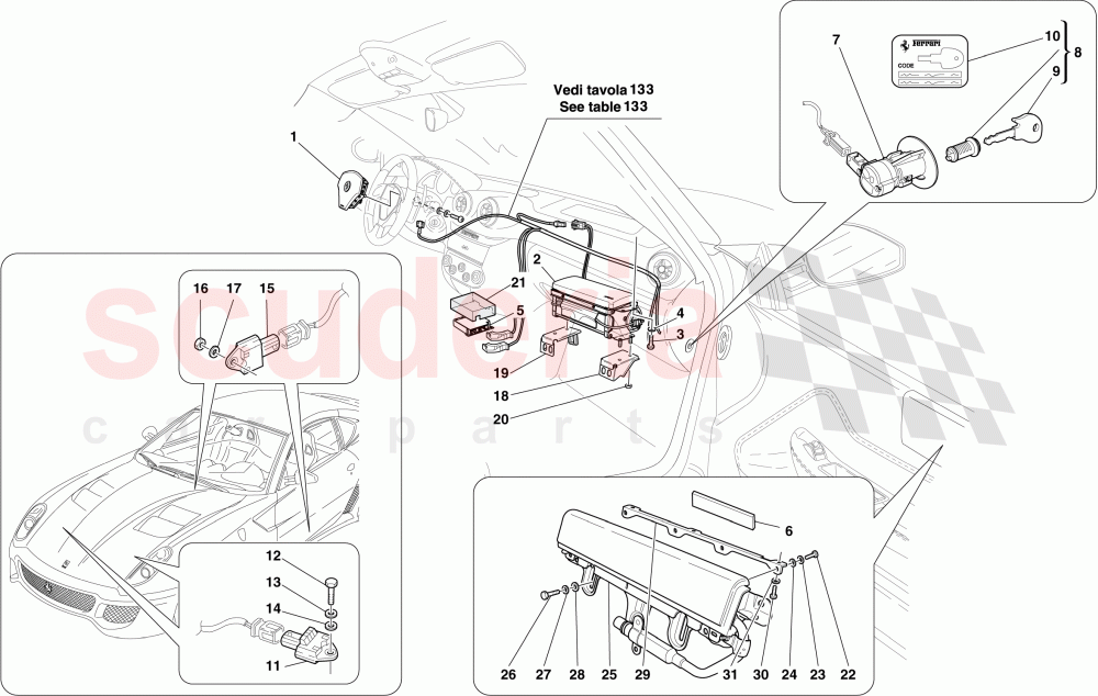 AIRBAG of Ferrari Ferrari 599 GTO