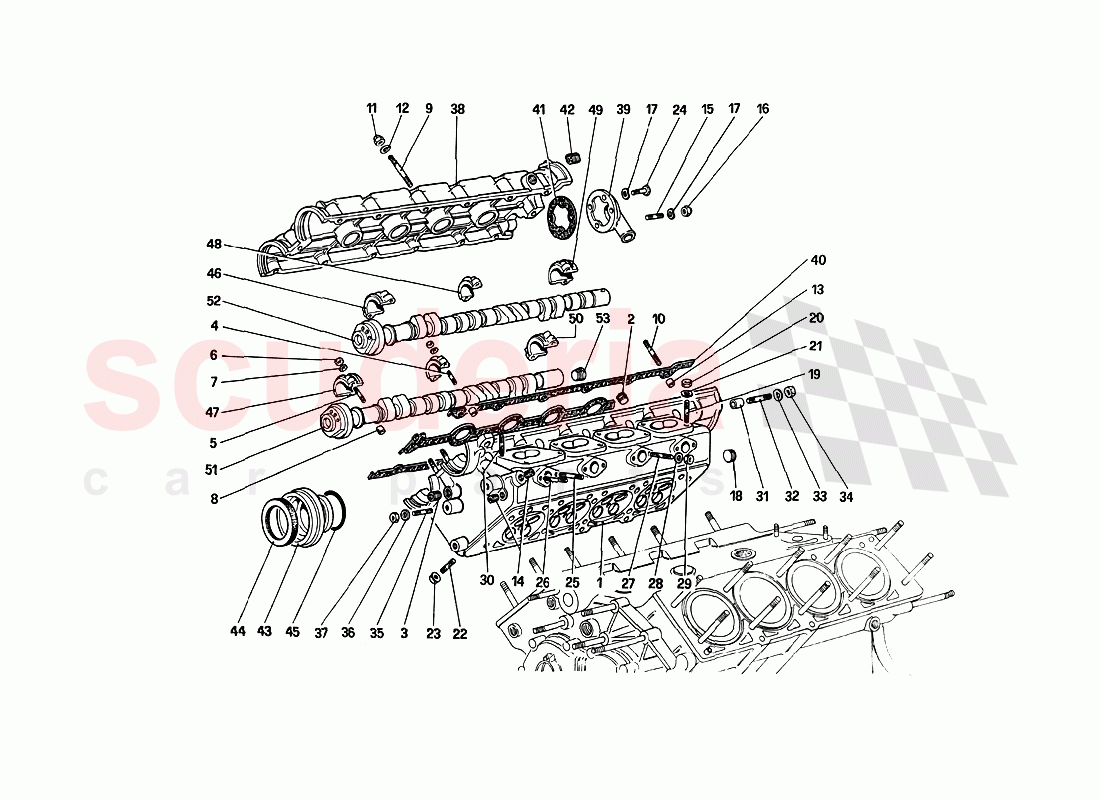 Cylinder Head (Right) of Ferrari Ferrari 288 GTO