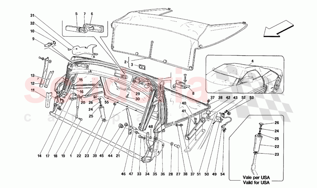 TOP -Valid for Spider- of Ferrari Ferrari 348 (2.7 Motronic)