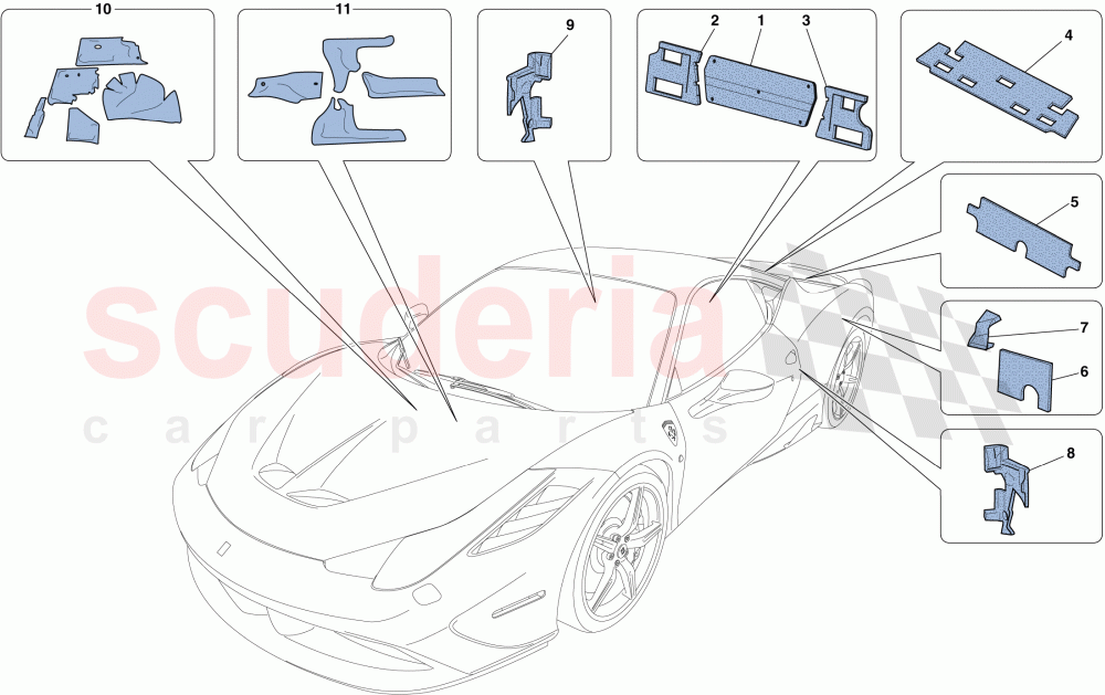 INSULATION of Ferrari Ferrari 458 Speciale