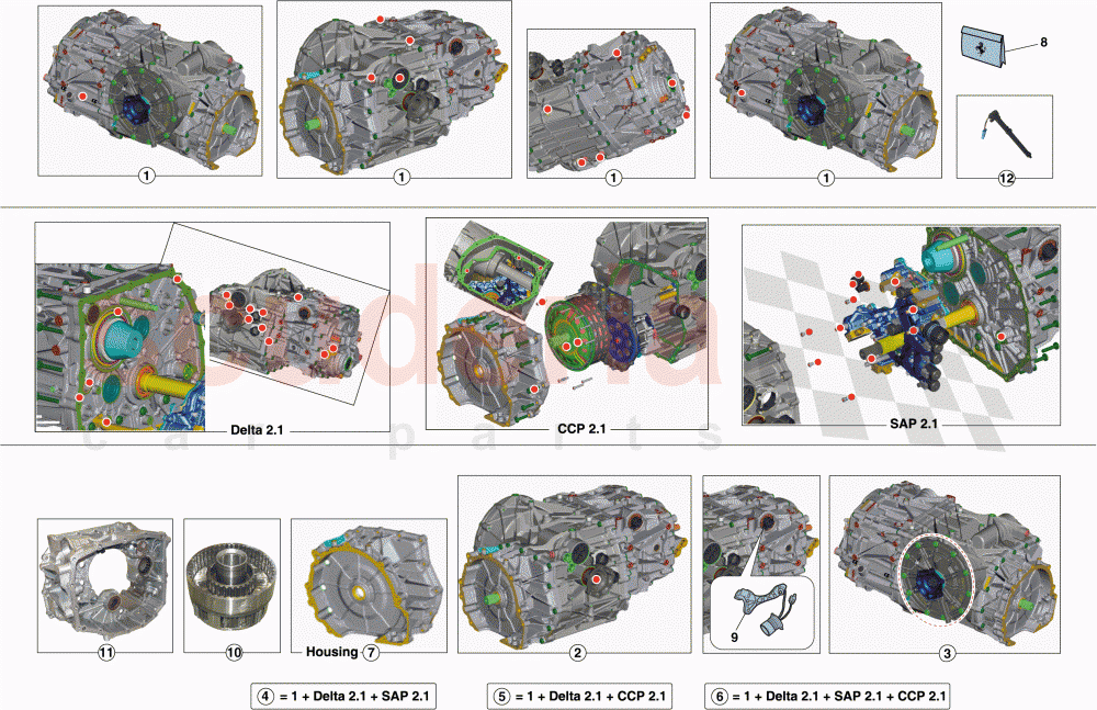 GEARBOX REPAIR KIT of Ferrari Ferrari 458 Speciale Aperta