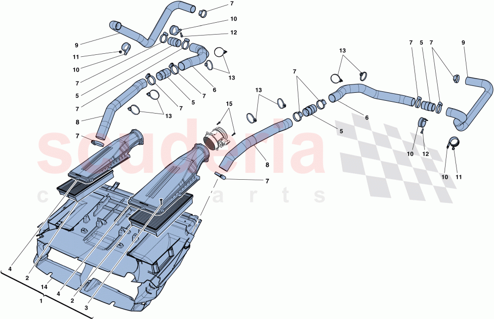 AIR INTAKE of Ferrari Ferrari F12 Berlinetta