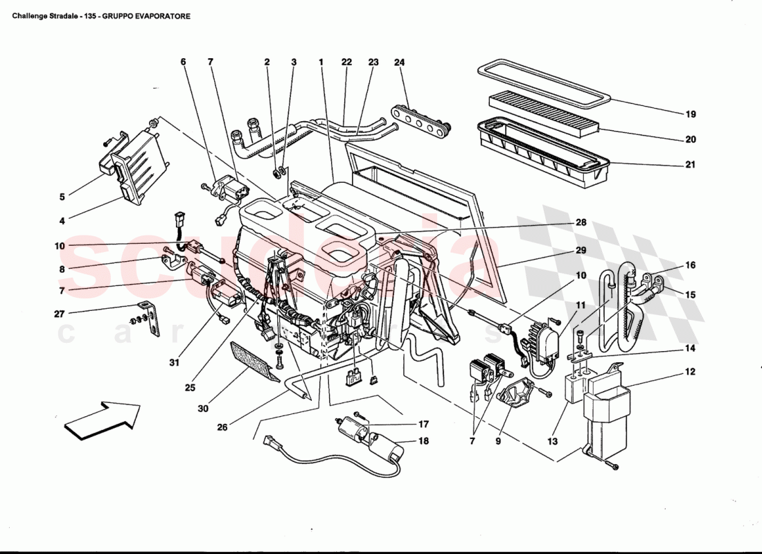 EVAPORATOR UNIT of Ferrari Ferrari 360 Challenge Stradale