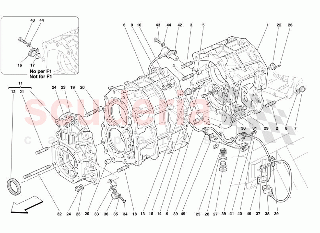 Gearbox of Ferrari Ferrari 575 Superamerica