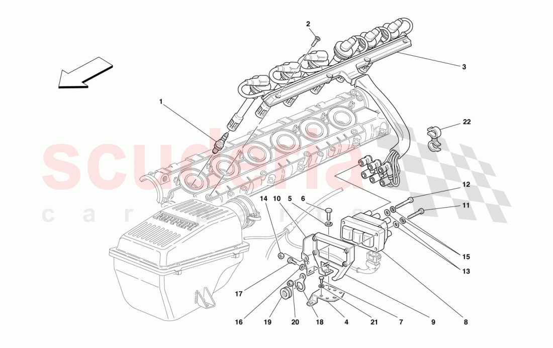 IGNITION DEVICE of Ferrari Ferrari 550 Barchetta