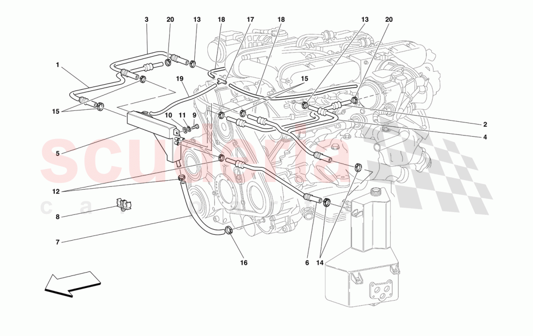 BLOW-BY SYSTEM of Ferrari Ferrari 456 M GT/GTA