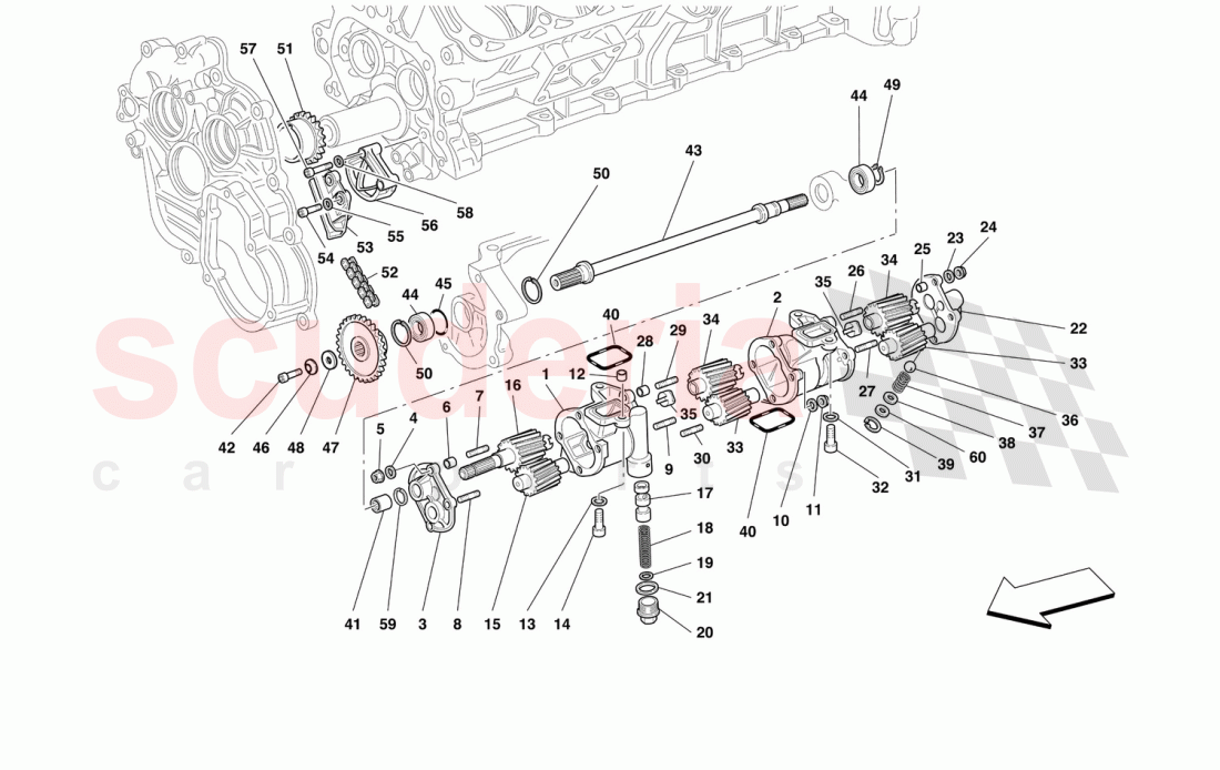 LUBRICATION - OIL PUMPS of Ferrari Ferrari 456 M GT/GTA