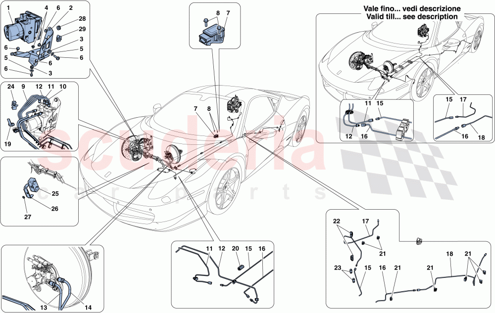 BRAKE SYSTEM of Ferrari Ferrari 458 Italia