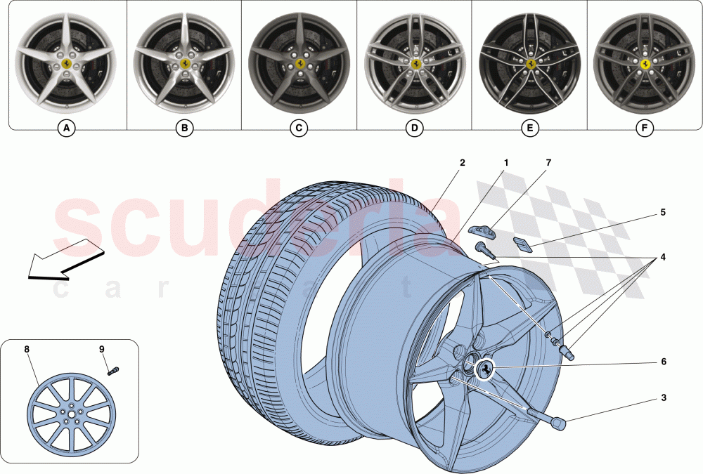 WHEELS of Ferrari Ferrari 488 Spider