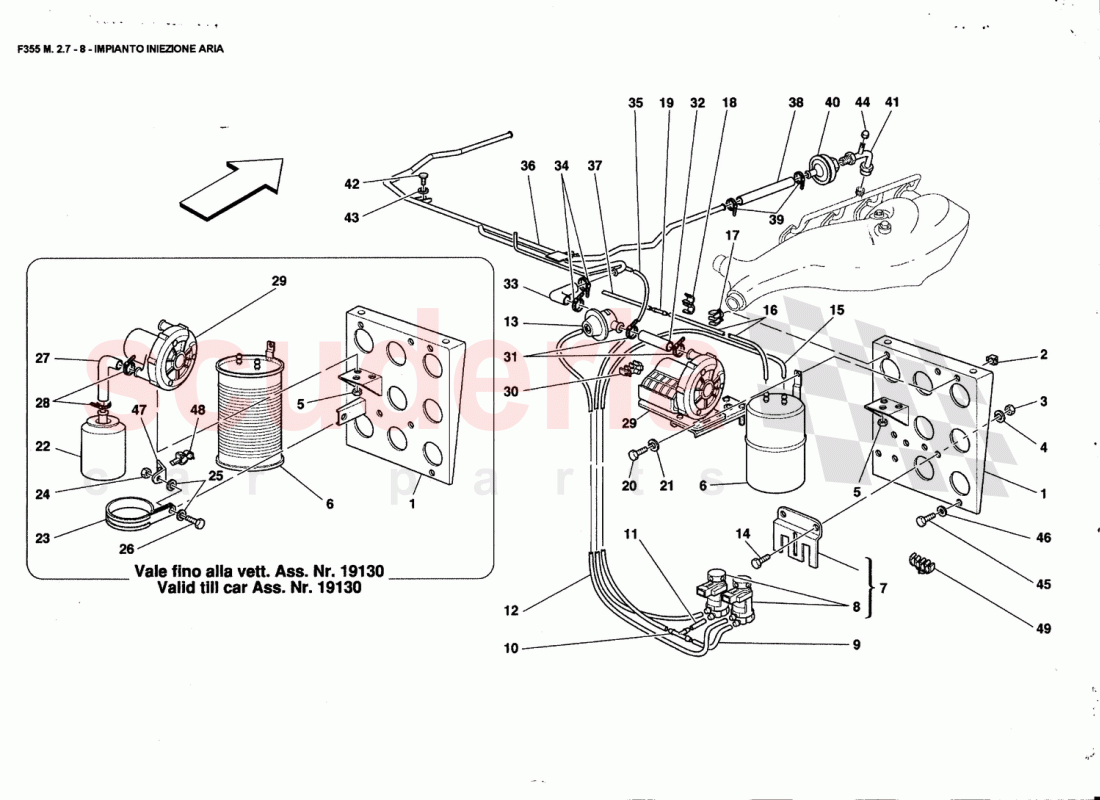 AIRINJECTIONDEVICE of Ferrari Ferrari 355 (2.7 Motronic)