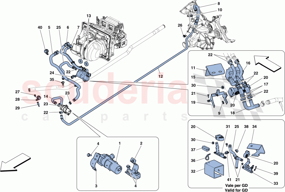 AC SYSTEM - WATER of Ferrari Ferrari 458 Speciale