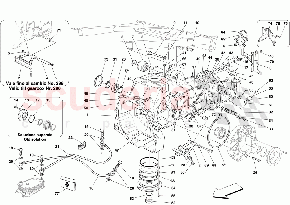 GEARBOX - COVERS of Ferrari Ferrari 430 Coupe