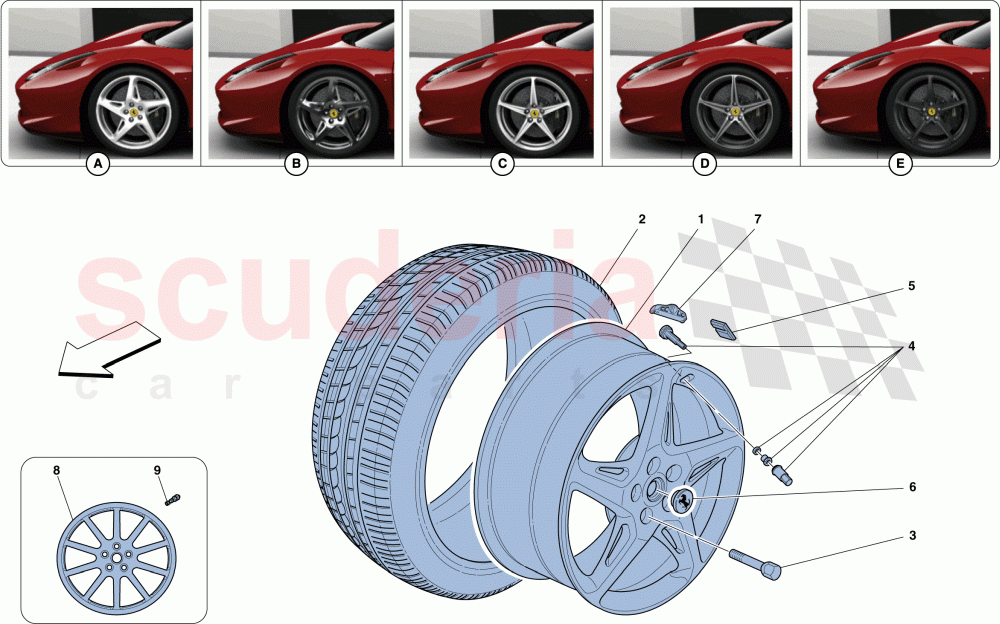 WHEELS of Ferrari Ferrari 458 Spider