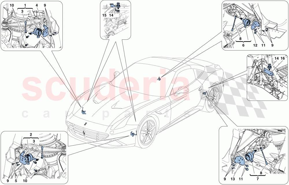 ELECTRONIC MANAGEMENT (SUSPENSION) of Ferrari Ferrari California T