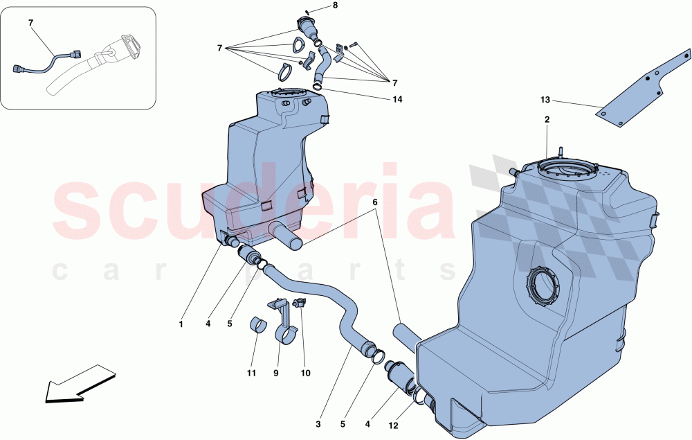 FUEL TANKS AND FILLER NECK of Ferrari Ferrari 458 Spider