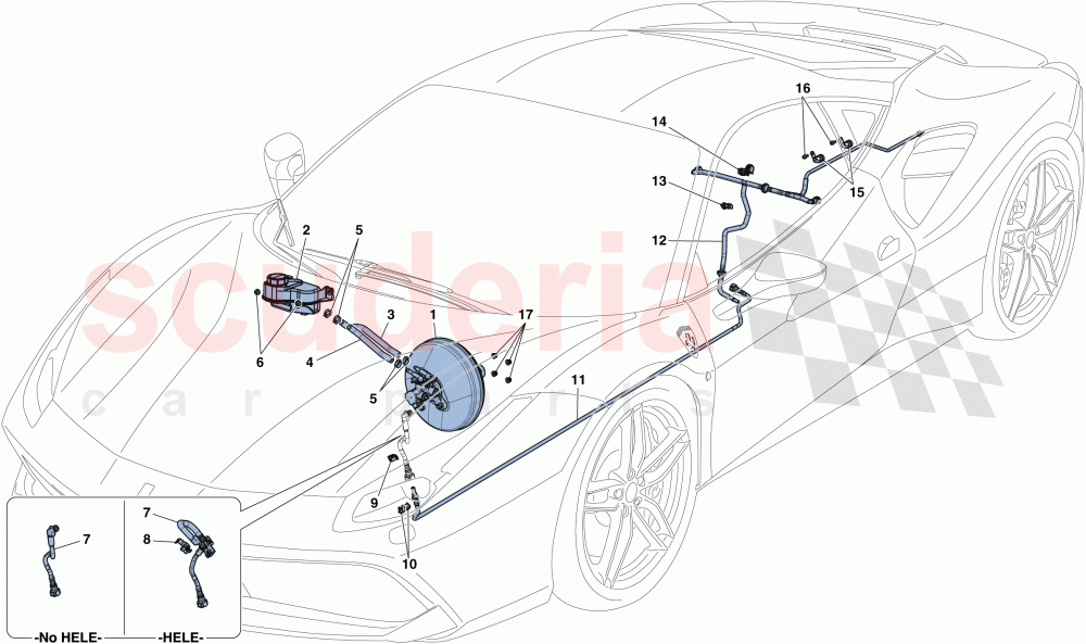 SERVO BRAKE SYSTEM of Ferrari Ferrari 488 GTB