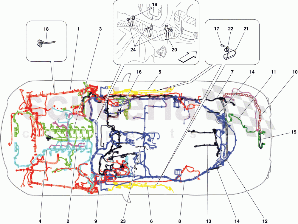 ELECTRICAL SYSTEM of Ferrari Ferrari 599 SA Aperta