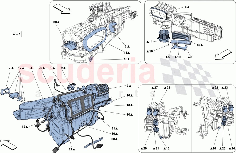 EVAPORATOR UNIT of Ferrari Ferrari F12 TDF