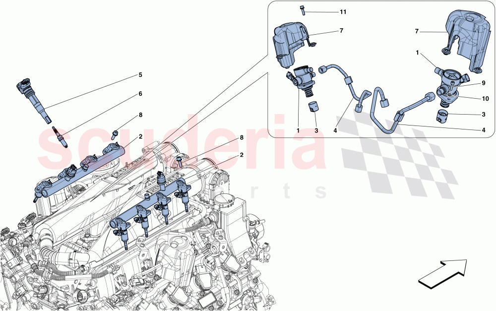 INJECTION - IGNITION SYSTEM of Ferrari Ferrari GTC4Lusso T