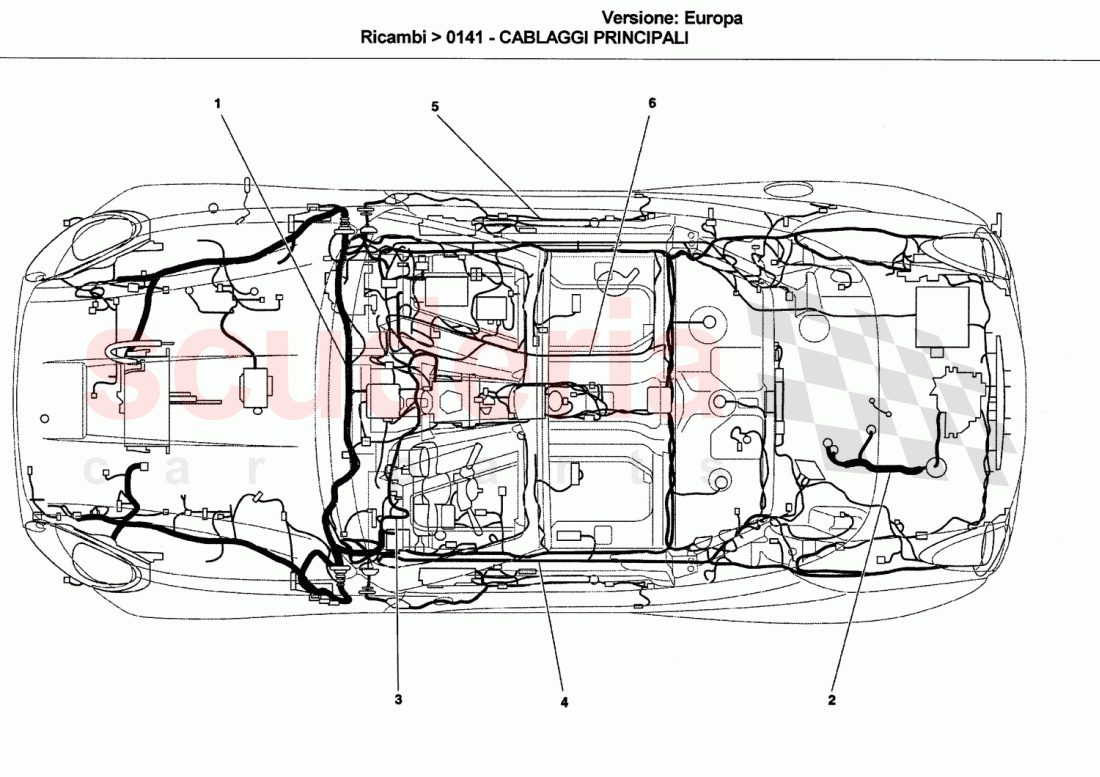 MAIN WIRING of Ferrari Ferrari California (2008-2011)