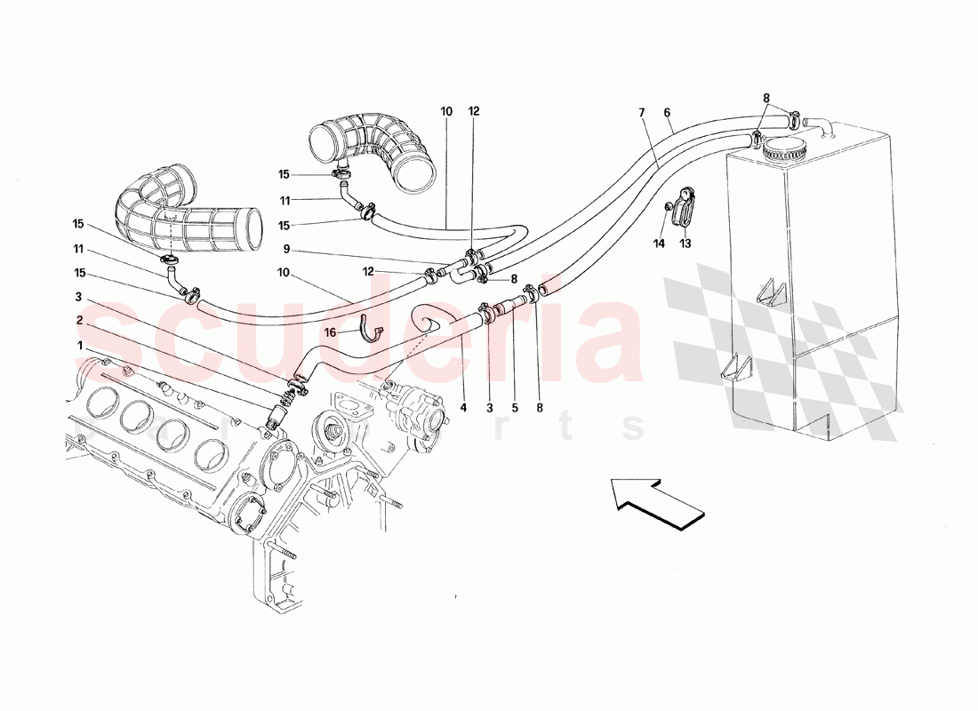 Blow - By System of Ferrari Ferrari 348 TS (1993)