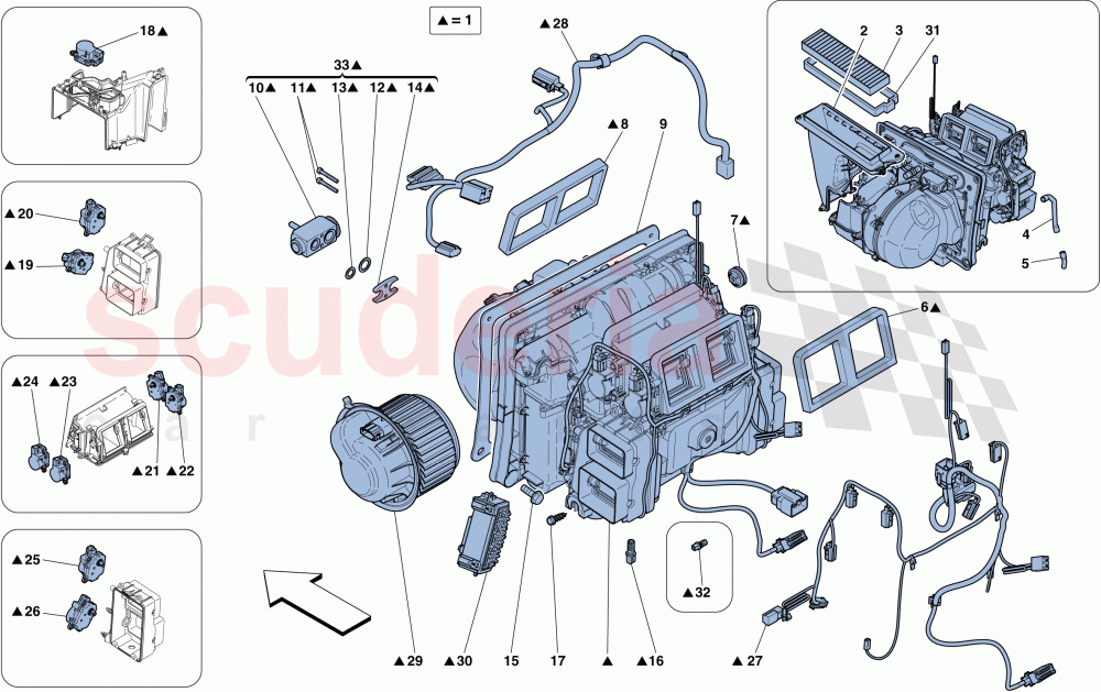 EVAPORATOR UNIT of Ferrari Ferrari 458 Speciale Aperta