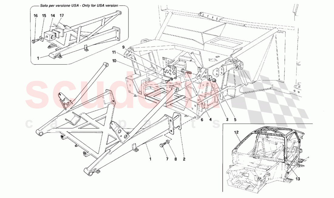 Frame - Front part of Ferrari Ferrari F40