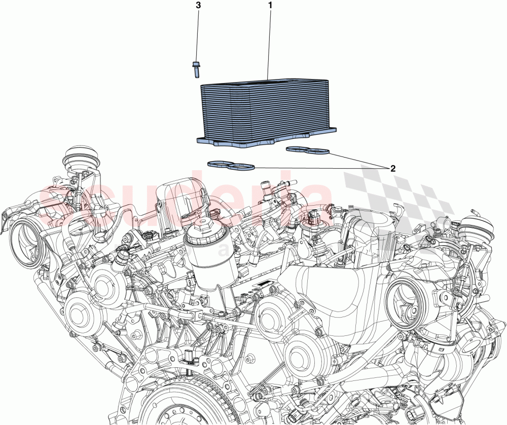 ENGINE HEAT EXCHANGER of Ferrari Ferrari 488 GTB