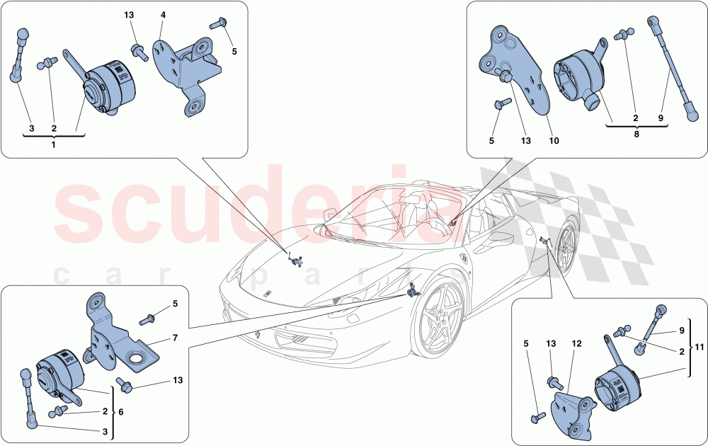 ELECTRONIC MANAGEMENT (SUSPENSION) of Ferrari Ferrari 458 Spider